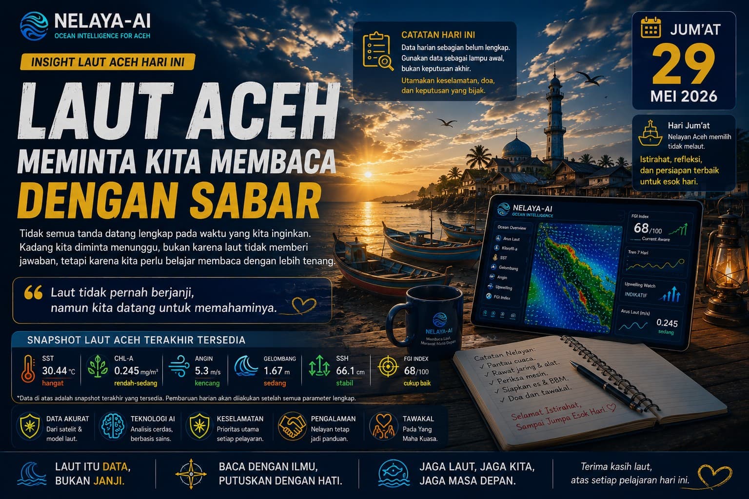 Jum'at, Laut Aceh Meminta Kita Membaca dengan Sabar