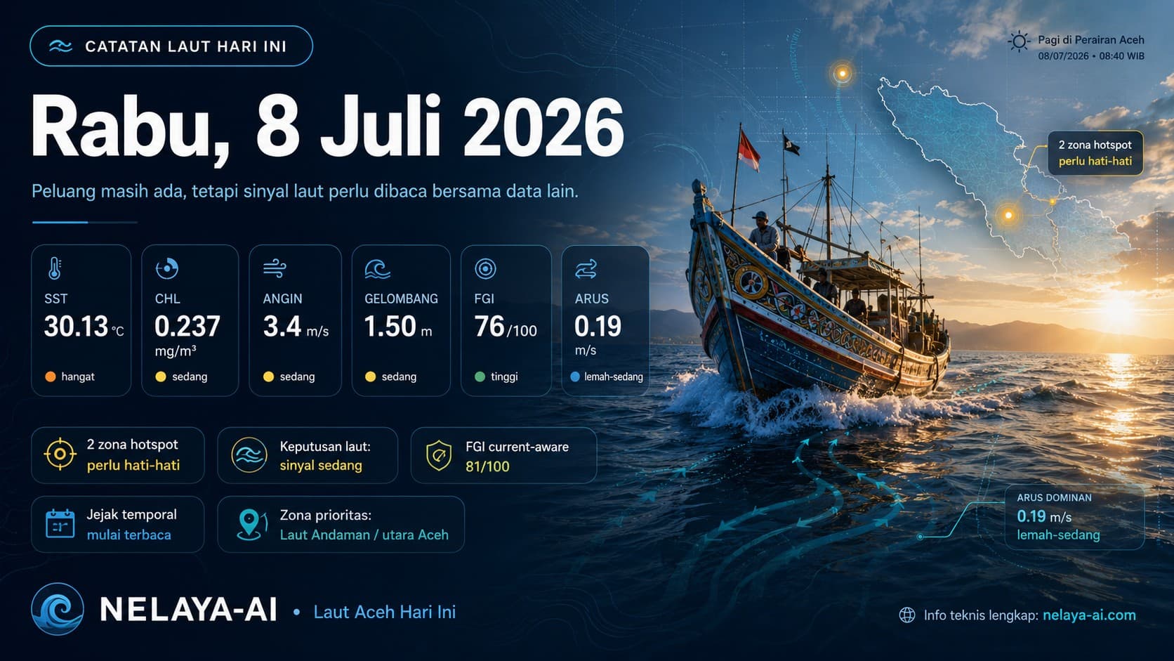 Rabu, Peluang Masih Ada tetapi Sinyal Laut Perlu Dibaca Bersama Data Lain