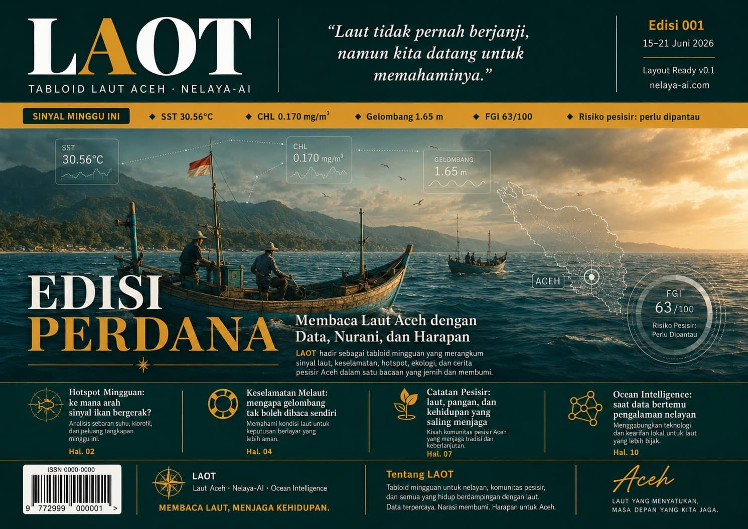 LAOT: Tabloid Mingguan Laut Aceh Siap Terbit Perdana pada 22 Juni 2026