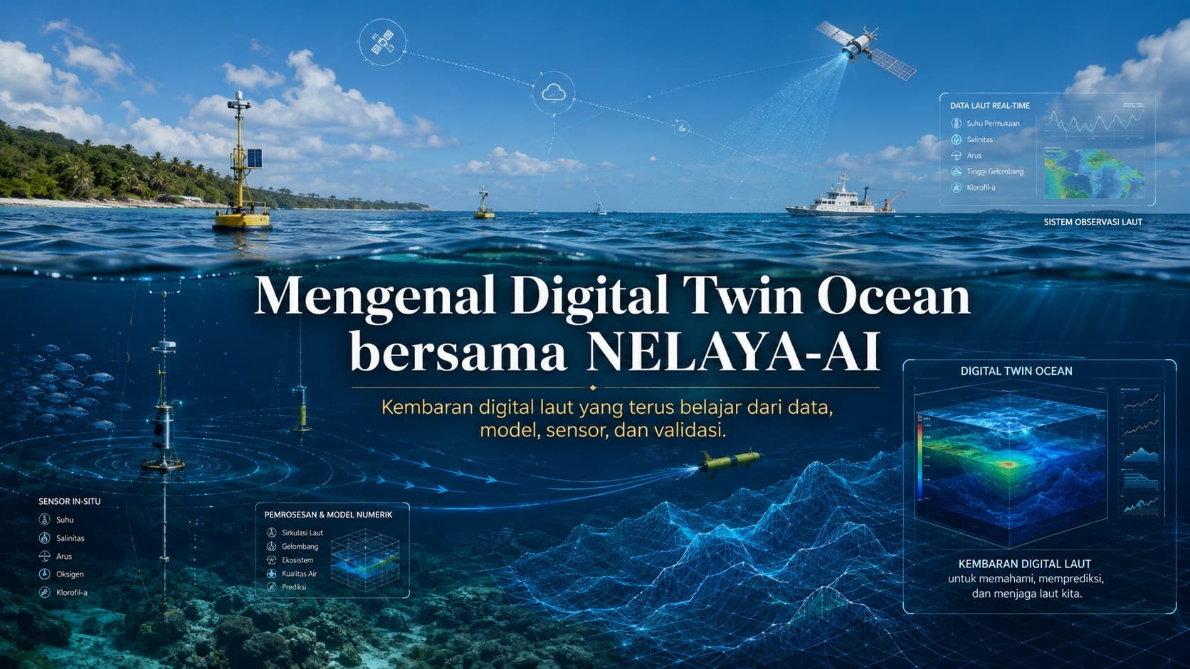 Mengenal Digital Twin Ocean: Ketika Laut Dibaca dalam Kembaran Digital yang Terus Belajar