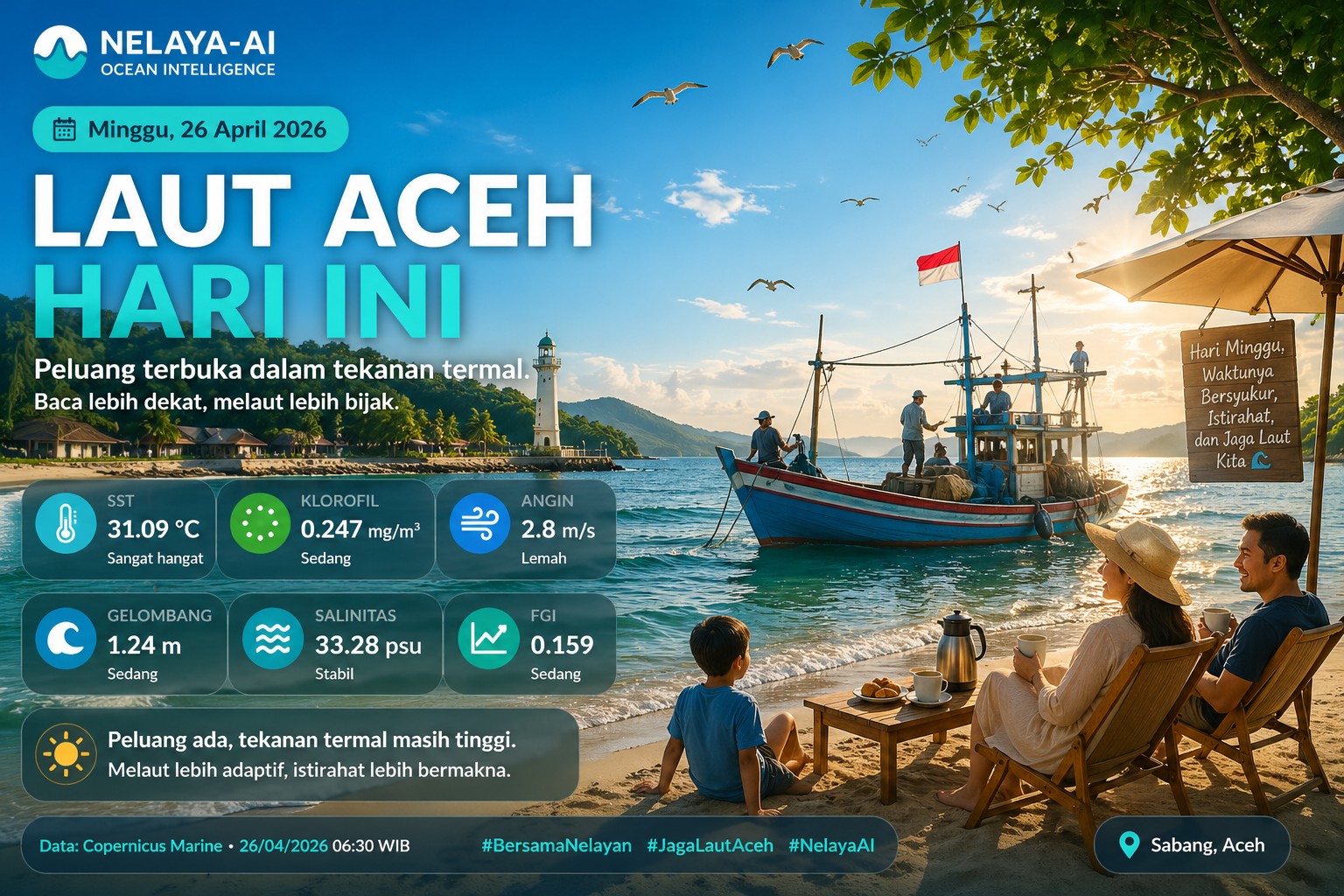 Laut Aceh 26 April 2026: Peluang Terbuka dalam Tekanan Termal