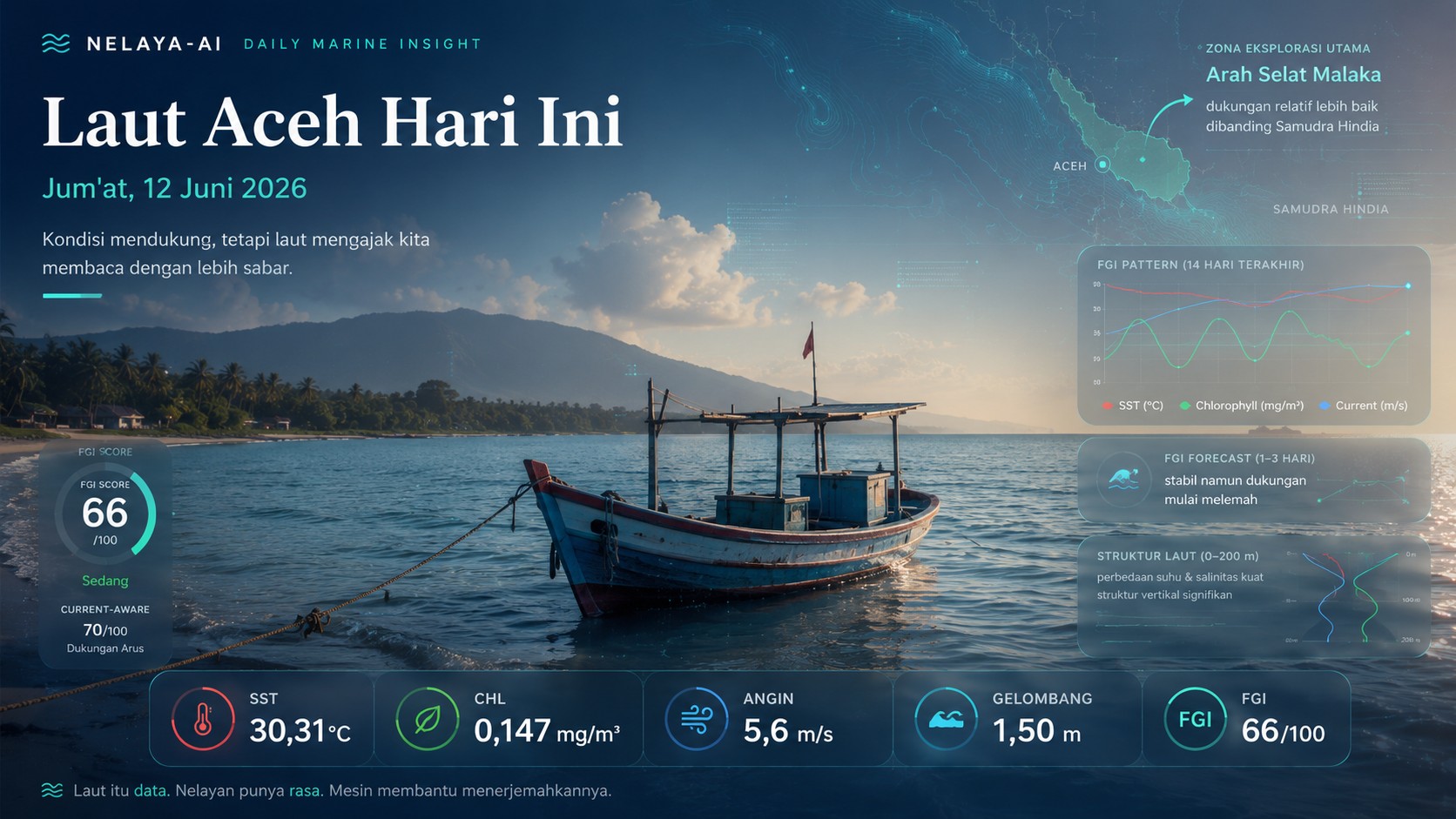 Jum’at, Laut Aceh Tetap Dibaca Saat Nelayan Beristirahat