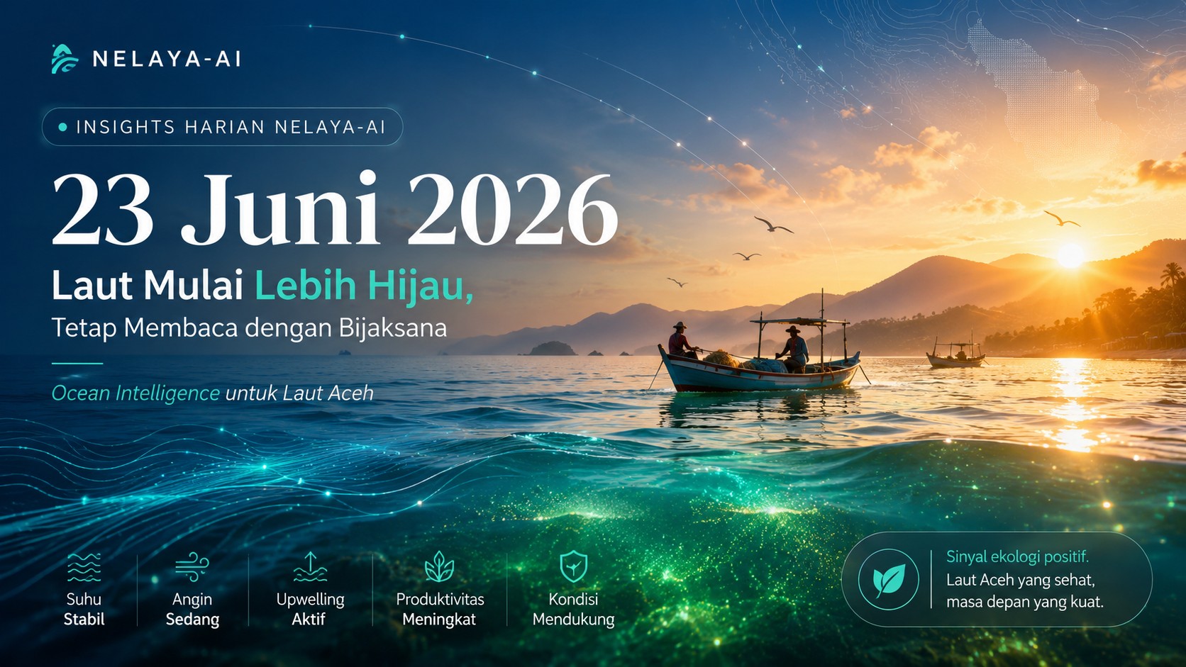 Selasa, Laut Aceh Mulai Lebih Hijau tetapi Tetap Meminta Kebijaksanaan dalam memanfaatkannya