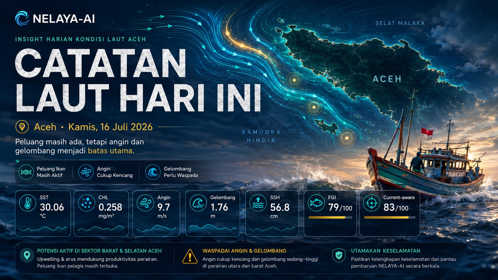 Kamis, Peluang Masih Ada tetapi Angin dan Gelombang Menjadi Batas Utama
