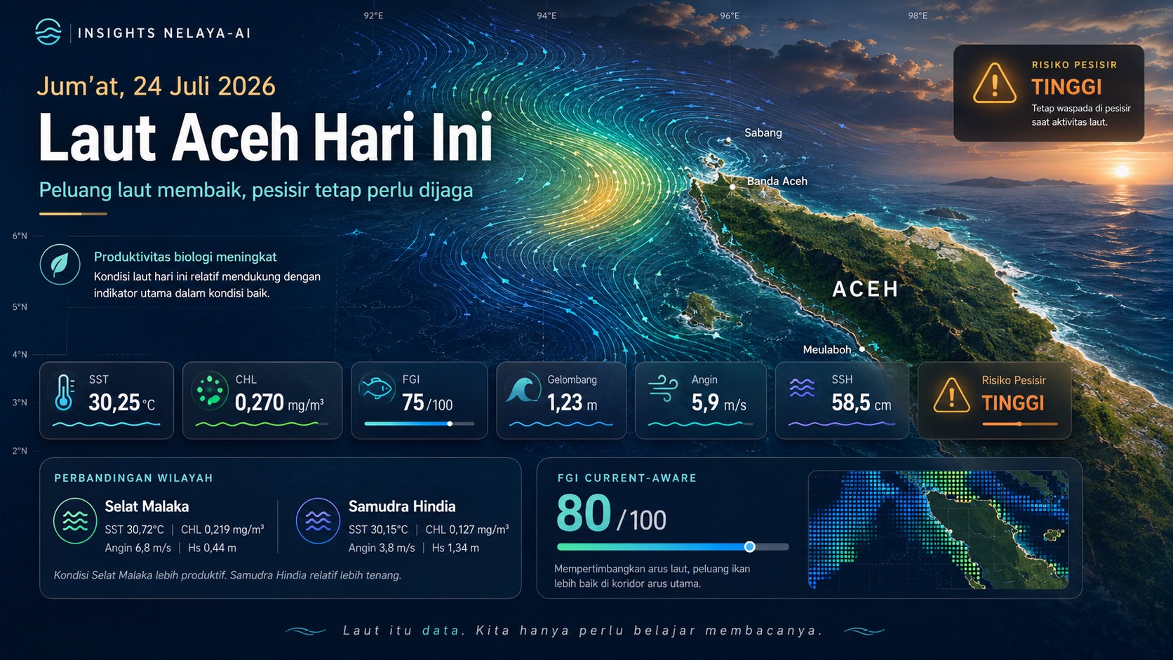 Jum’at, Peluang Laut Membaik tetapi Berikan Perhatian Pada Kawasan Pesisir