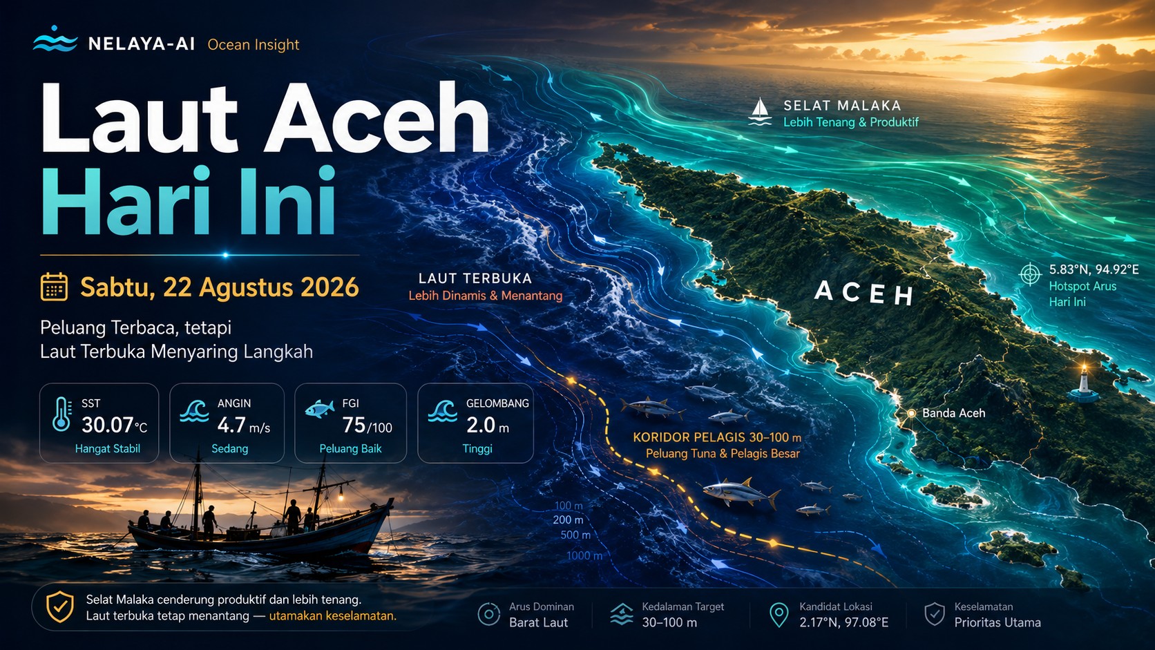 Sabtu, Peluang Terbaca tetapi Laut Terbuka Menyaring Langkah