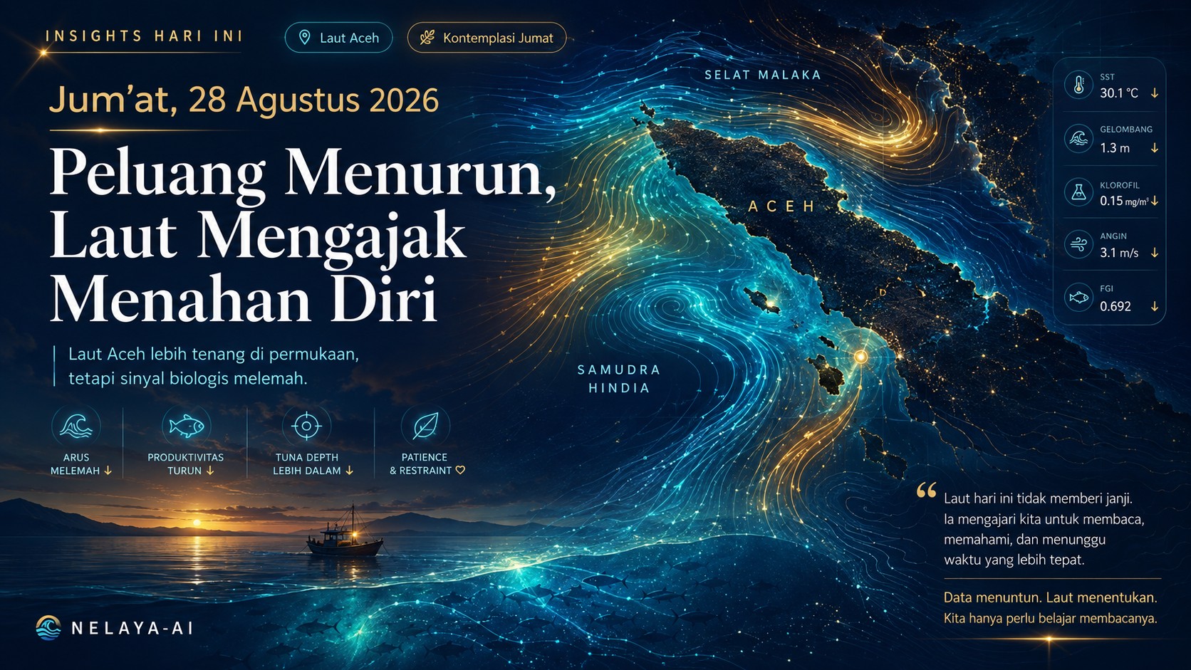 Jumat, Peluang Menurun dan Laut Mengajak Menahan Diri