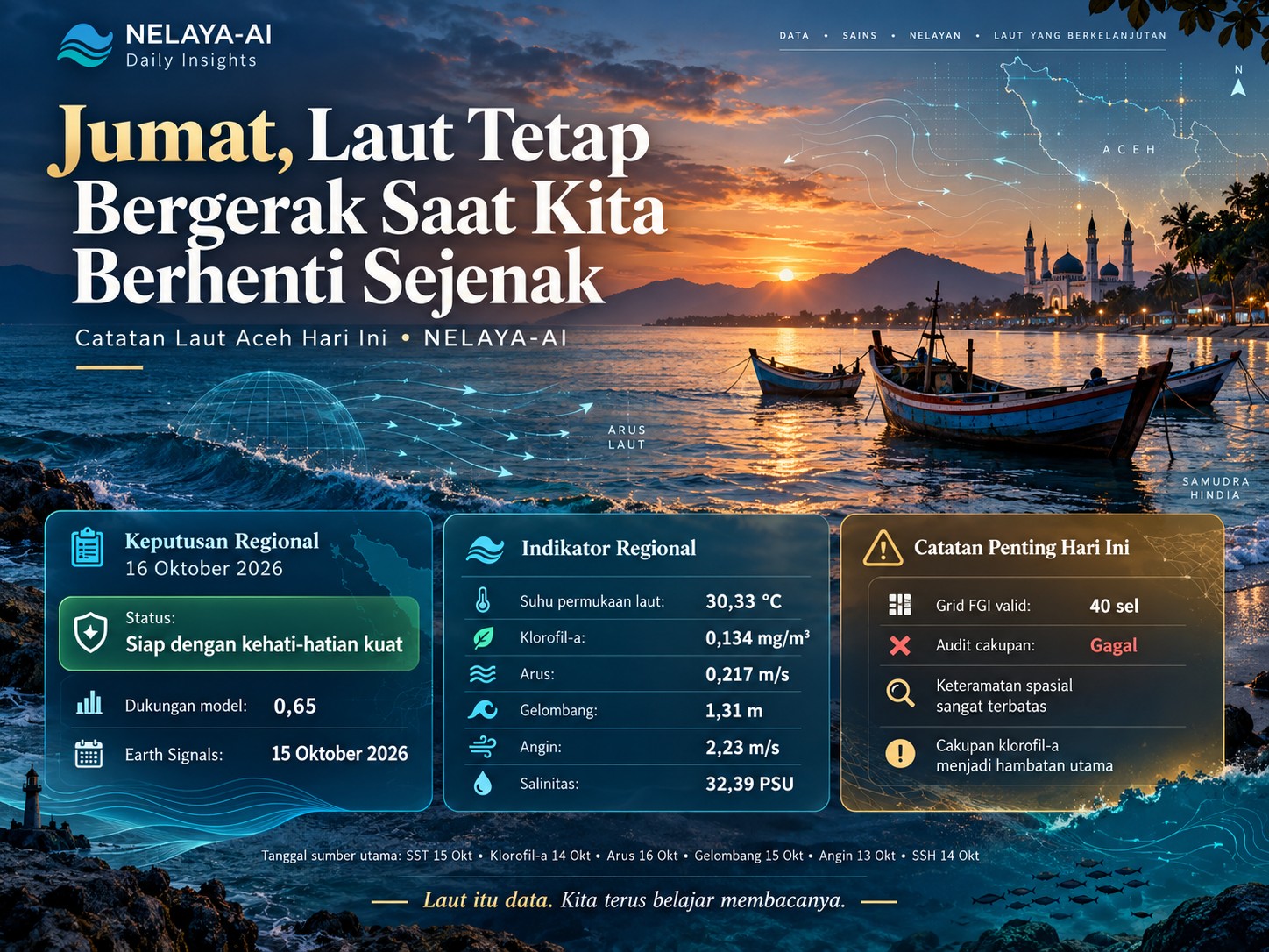 Jumat, Laut Tetap Bergerak Saat Kita Berhenti Sejenak