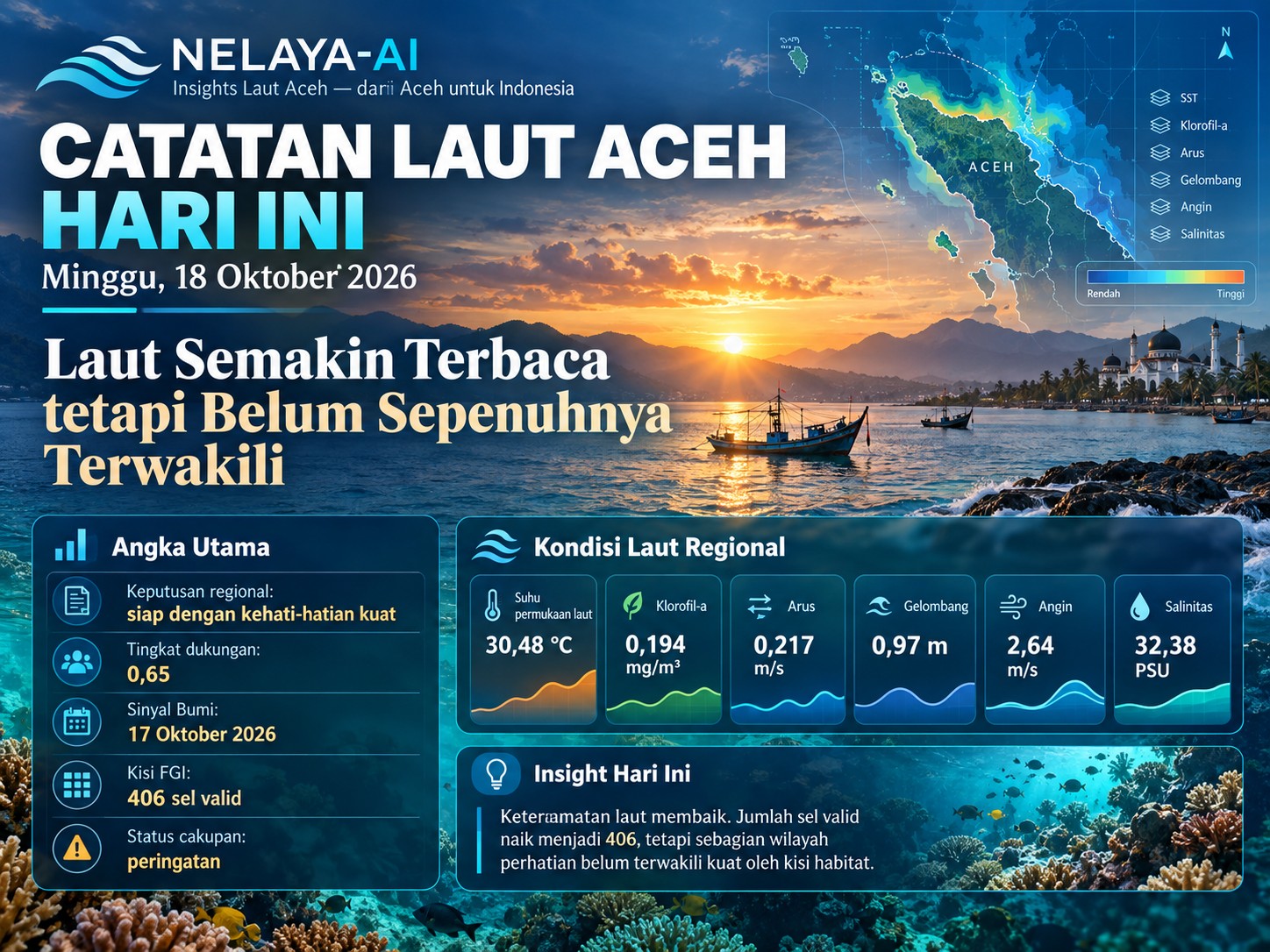 Minggu, Laut Semakin Terbaca tetapi Belum Sepenuhnya Terwakili